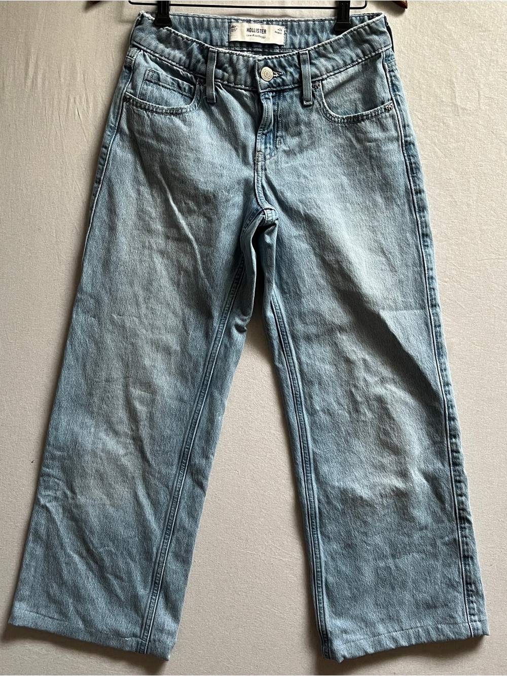 Hollister Low Rise Baggy Straight Leg Denim Jeans W24